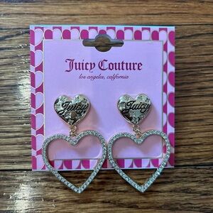 Juicy Couture Gold and Silver Heart Earrings